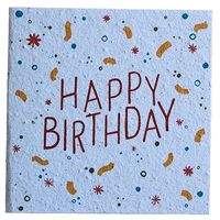 Growing Paper Greeting Card Happy Birthday